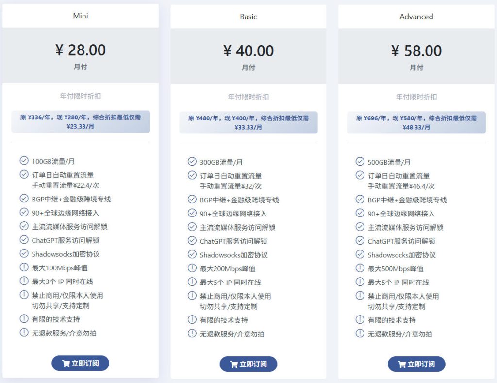 月消费最低28元/100G流量